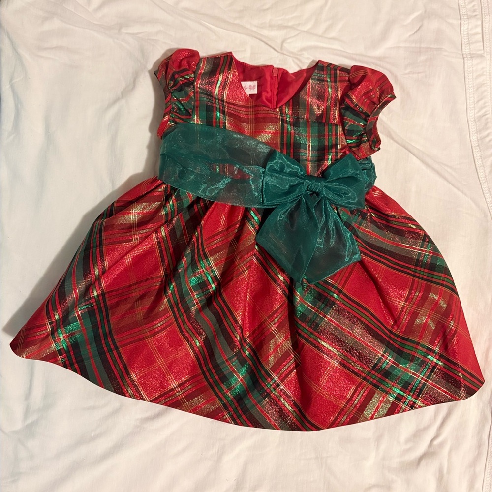 Bonnie Baby Red Plaid Dress for 12M